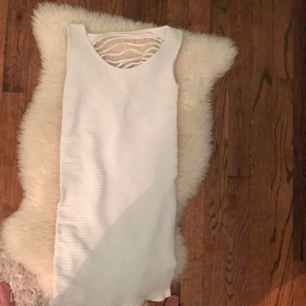 Worn once white bodycon dress